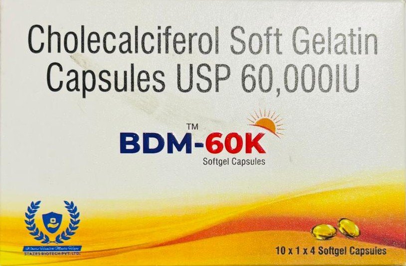 BDM - 60K (Cholecalciferol Soft Gelatin Capsules USP 60,000IU)